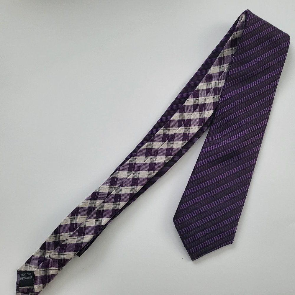 Purple Stripe Tie